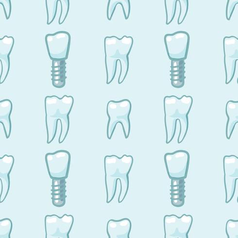 White teeth on blue background.  vector