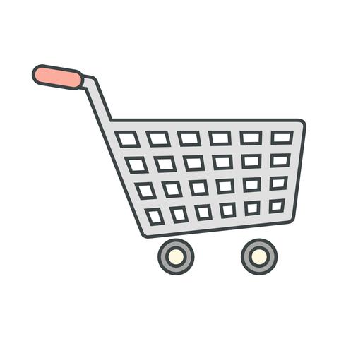 Vector icono de carrito de compras