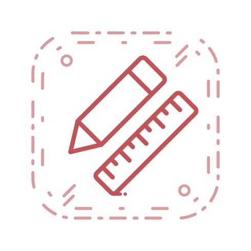 Vector Pencil  Ruler Icon
