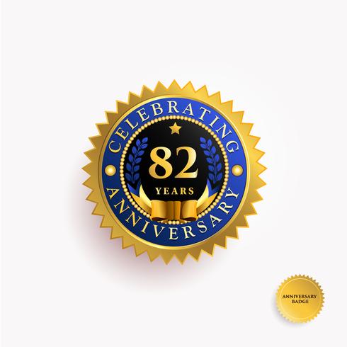 Years Anniversary Gold Badge vector