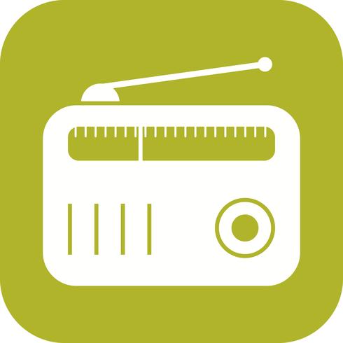 Icono de vector de radio