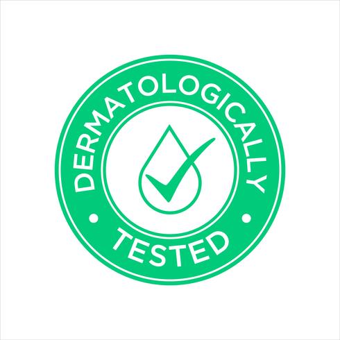 Dermatologically Tested icon vector