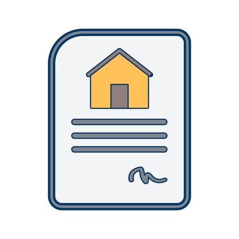 House Contract Vector Icon