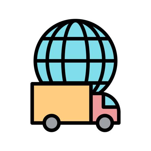 Vector Global Delivery Icon