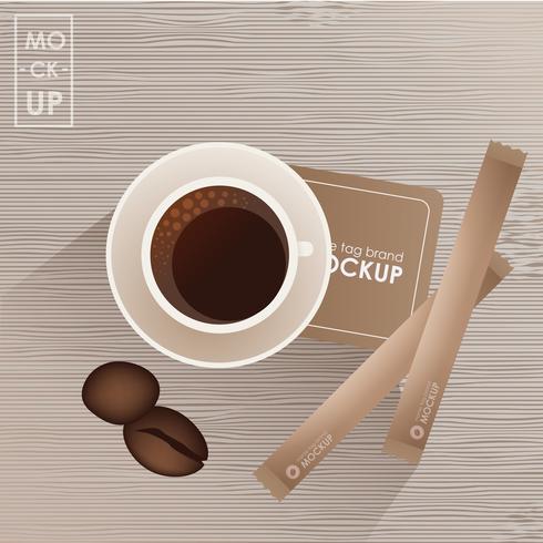 Corporate identity design template set for coffee shop or house vector