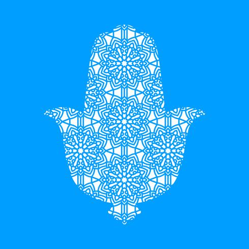 Plantilla de corte por láser Hamsa vector