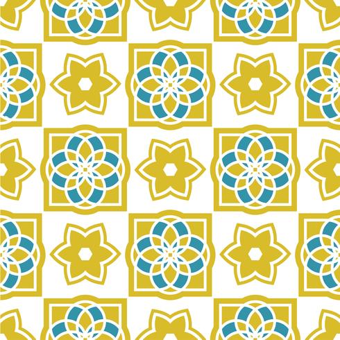 Portuguese azulejo tiles. Seamless patterns.  vector