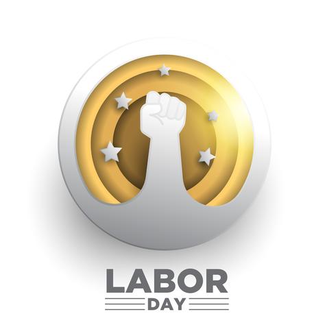 Creative Labor Day Design vector