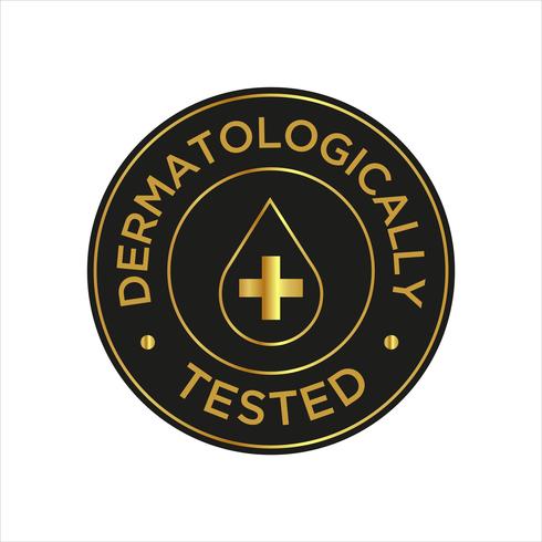 Dermatologically Tested icon vector