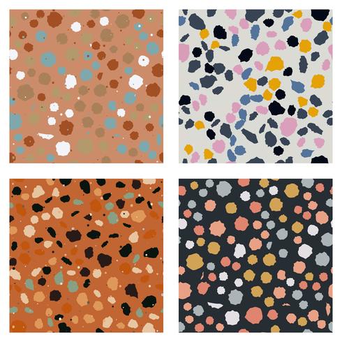 Terrazzo seamless pattern. Imitation of a Venetian stone floor vector