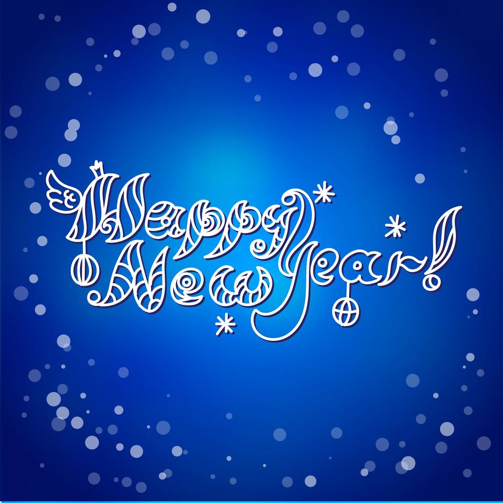 Happy New Year Card 352390 Vector Art at Vecteezy