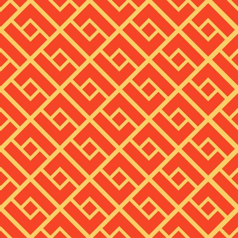 Abstract geometric seamless pattern. Chinese background. vector