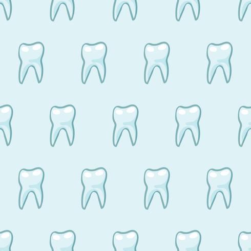 White teeth on blue background.  vector