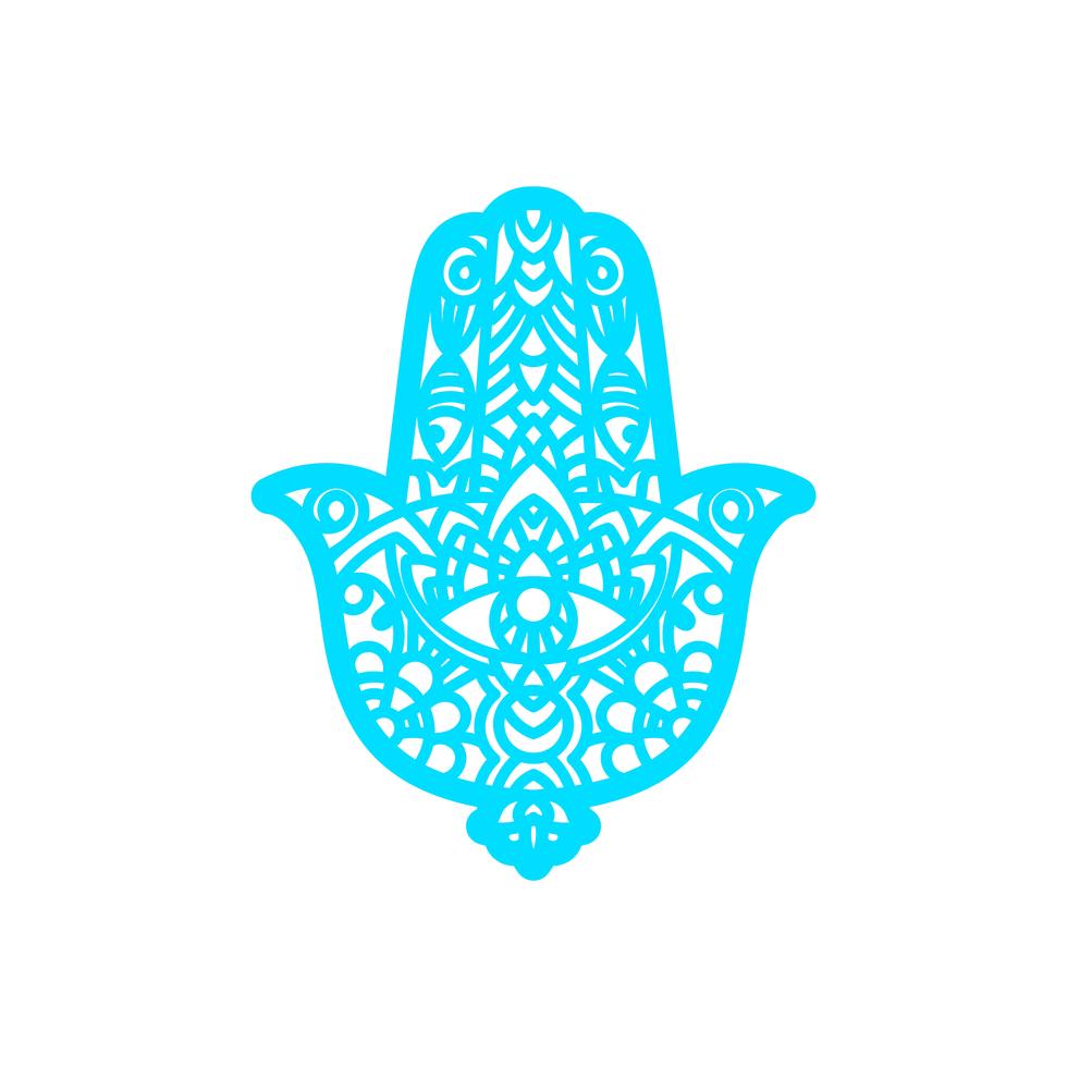 Laser cutting template Hamsa 352457 Vector Art at Vecteezy