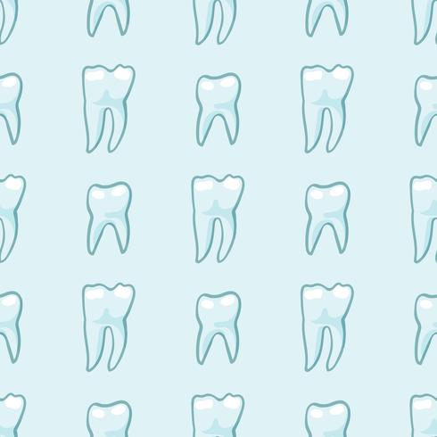 White teeth on blue background.  vector
