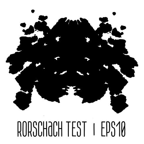 Prueba de mancha de tinta de Rorschach vector