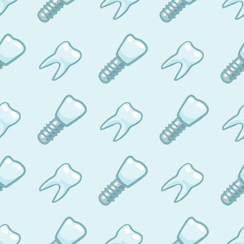 Dientes blancos sobre fondo azul. vector