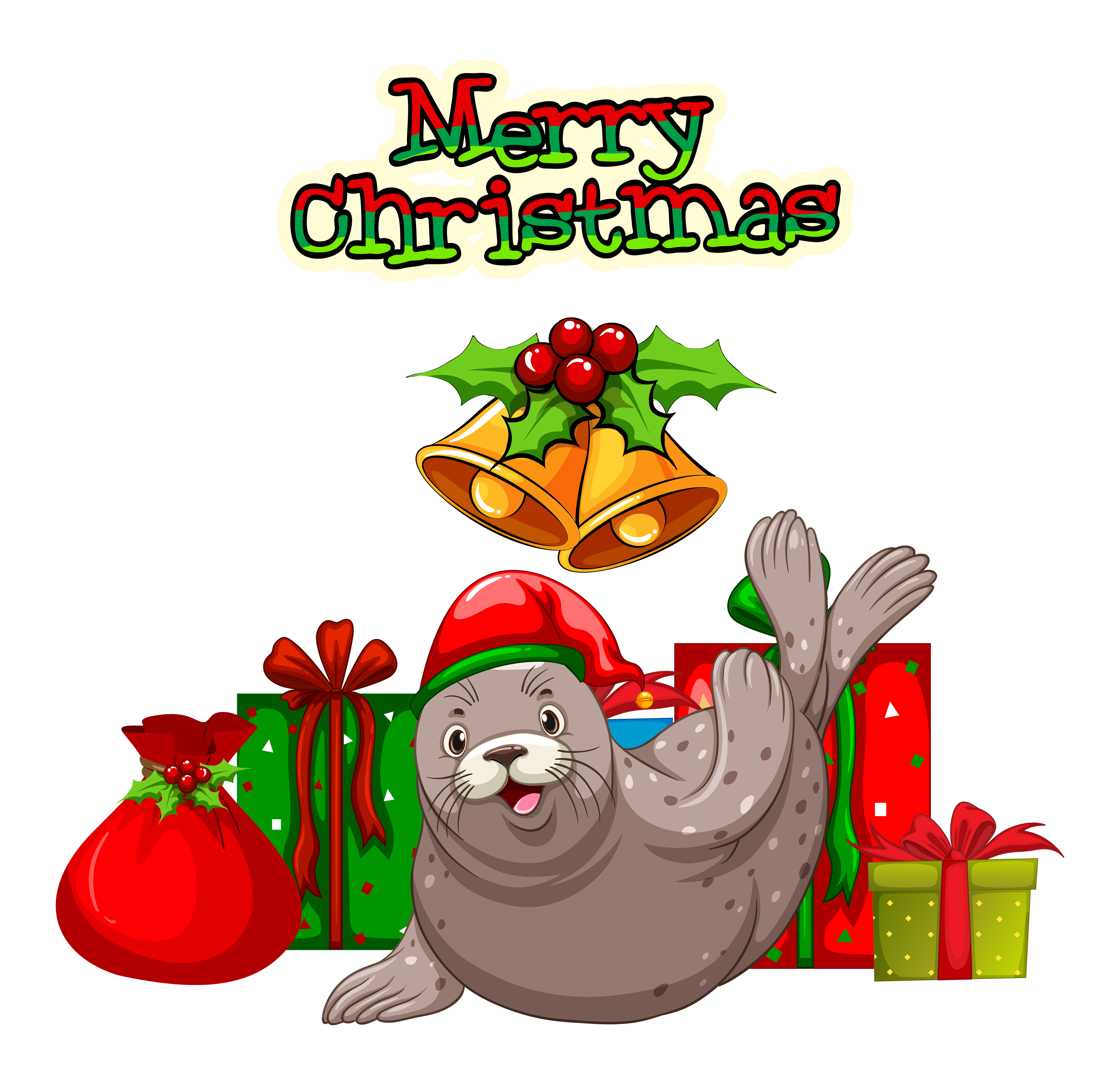 Christmas Seal Vector Art, Icons, and Graphics for Free Download