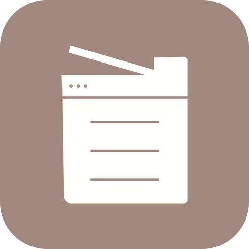 Copy Machine Vector Icon 
