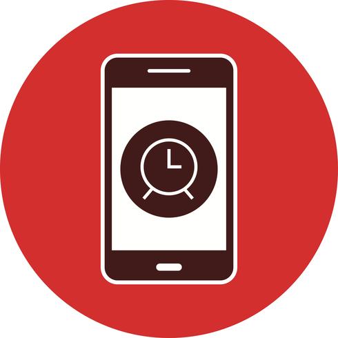 Icono de Vector de aplicación móvil de alarma