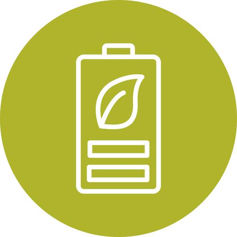 Eco Battery Vector Icon