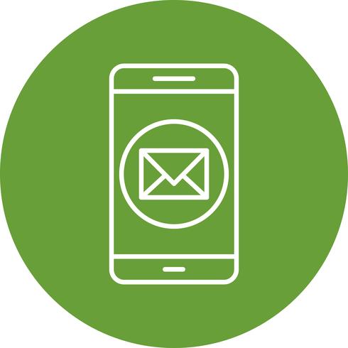 Icono de Vector de aplicación móvil de mensaje