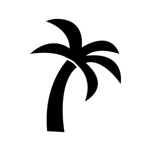 Palmera Vector icono