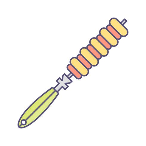 Skewer Vector Icon