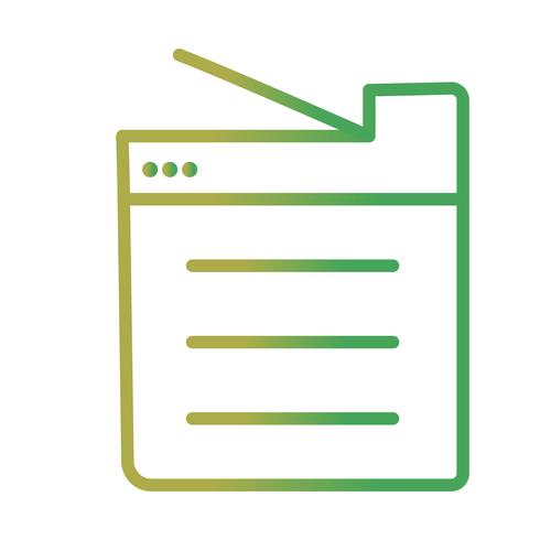 Copy Machine Vector Icon 