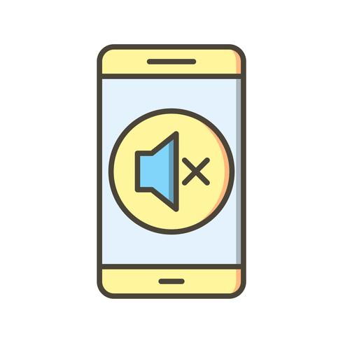 Silent Mobile Application Vector Icon