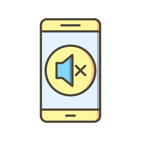 Silent Mobile Application Vector Icon