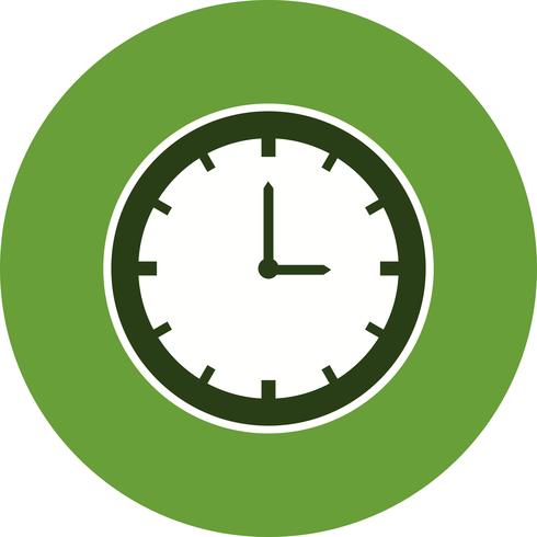 Icono de vector de reloj