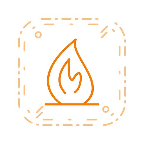 Icono de vector de fuego