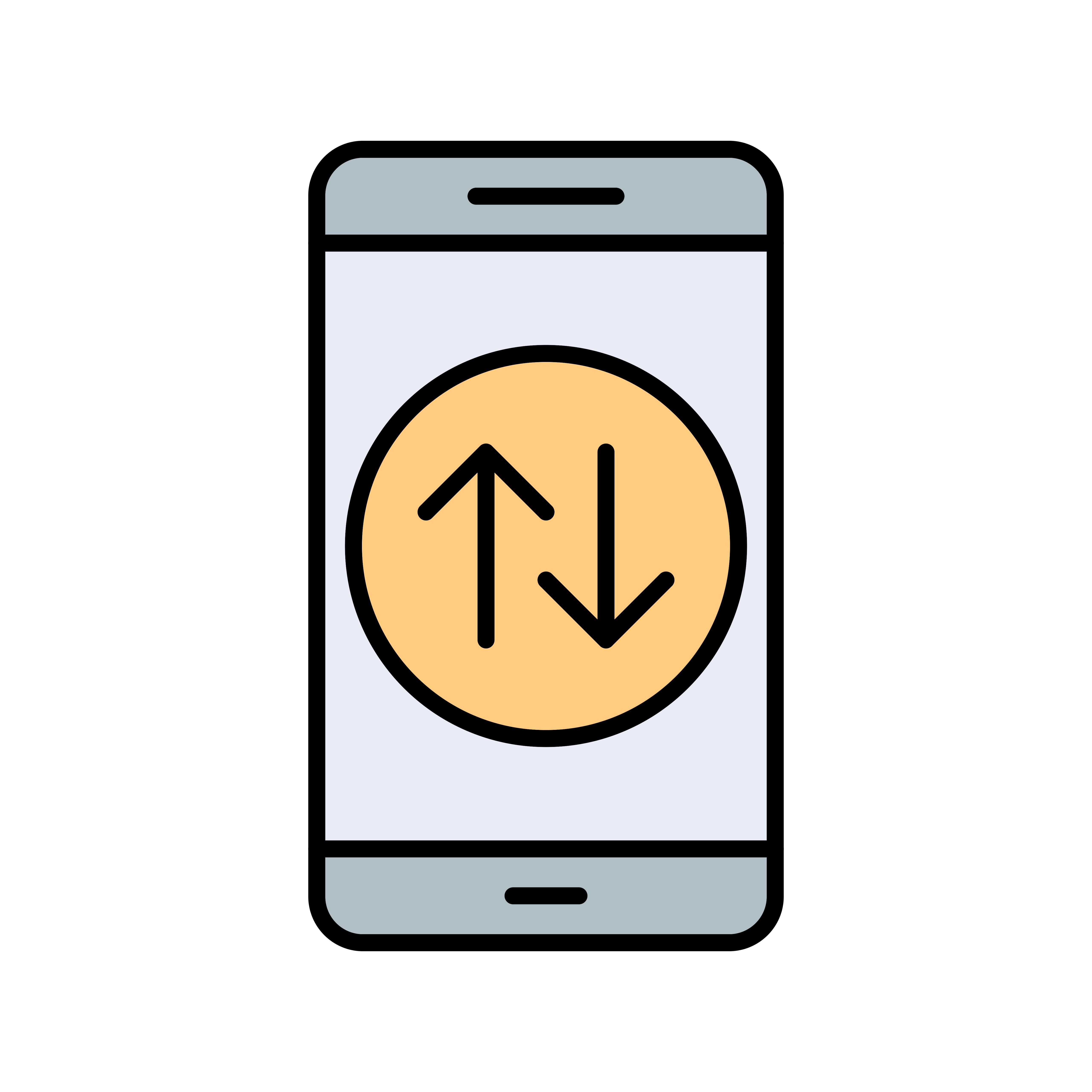 Icono de Vector de aplicación móvil de conexión de datos 352935 Vector