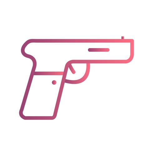 Icono de vector de pistola