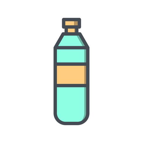 Vector icono de botella de agua