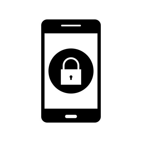 Lock Mobile Application Vector Icon