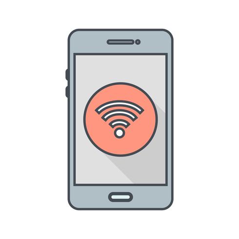 Icono de Vector de Aplicación Móvil Wifi