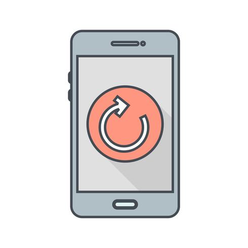 Reset Mobile Application Vector Icon