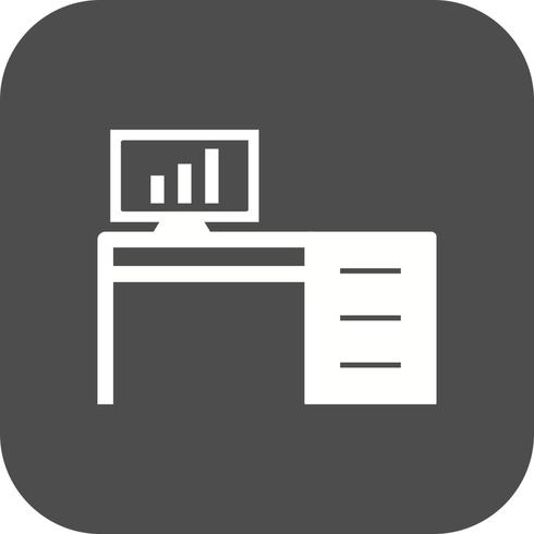 Office Table Vector Icon  