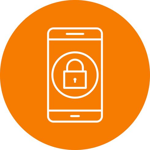 Lock Mobile Application Vector Icon