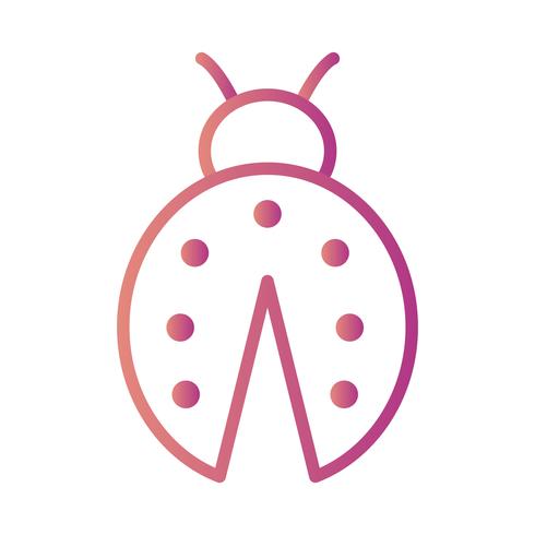 lady bug vector icon