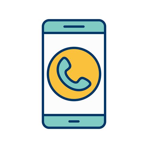 Icono de Vector de aplicación móvil de llamada