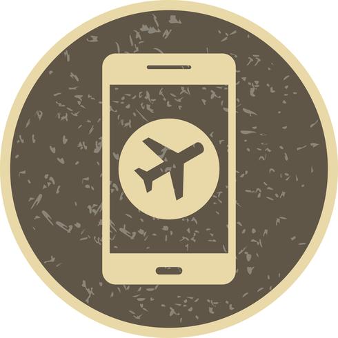 Icono de Vector de aplicación móvil de avión