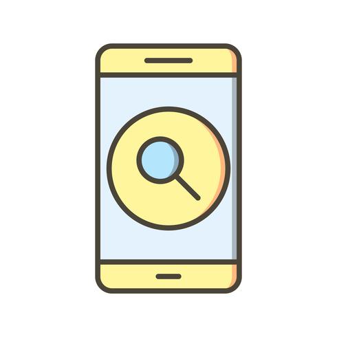 Search Mobile Application Vector Icon 