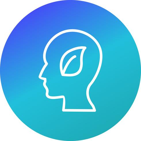Eco Mind Vector Icon