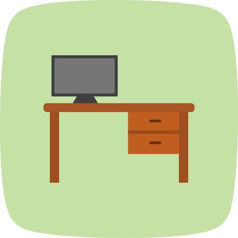 Icono de Vector de mesa de oficina