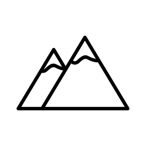 Mountains Vector Icon