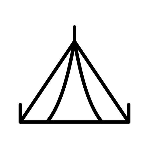 Tent Vector Icon