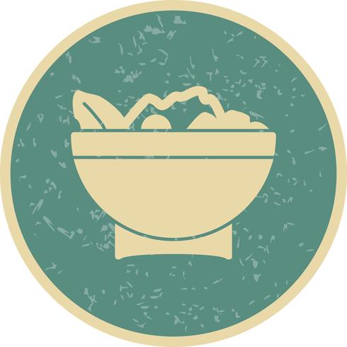 Vector icono de ensalada